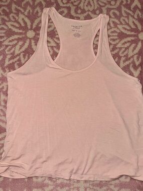 American Eagle Soft & Sexy Pink Racerback Tank Top Medium